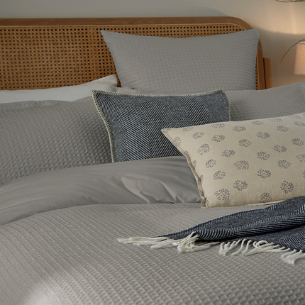 Murmur "Lida" Duvet Cover Sets in Cloud Grey