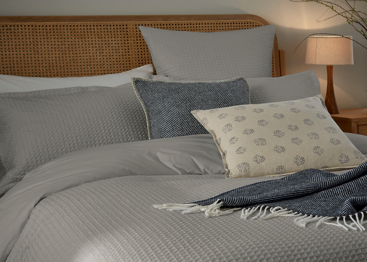 Murmur "Lida" Duvet Cover Sets in Cloud Grey