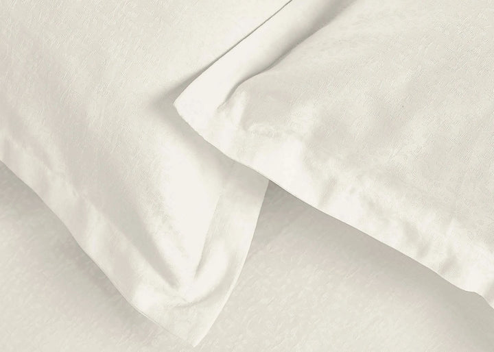Murmur "Meadow" Jacquard Duvet Cover in Ivory
