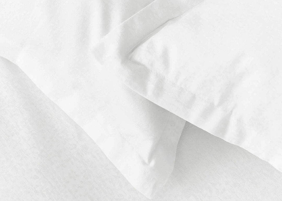 Murmur "Meadow" Jacquard Duvet Cover in White