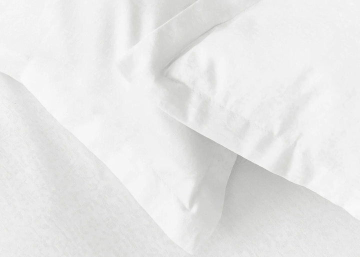 Murmur "Meadow" Jacquard Duvet Cover in White