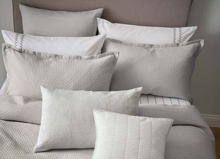 Murmur "Hush" Duvet Cover in Cloud Grey