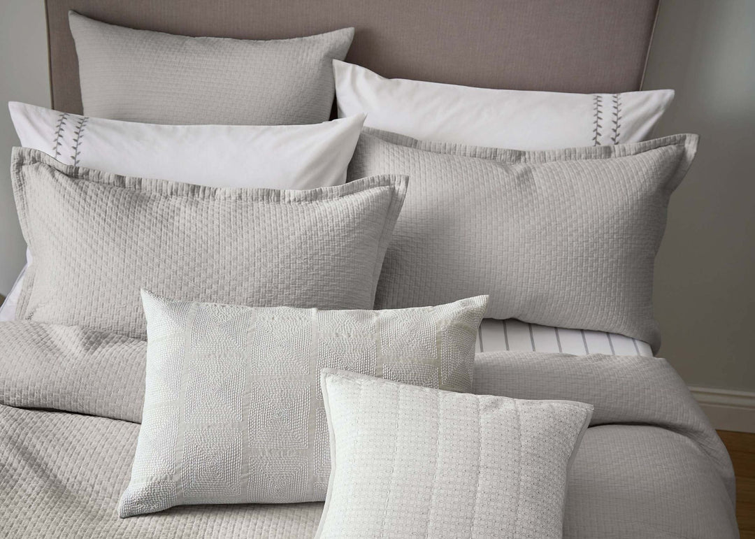 Murmur "Hush" Duvet Cover in Cloud Grey