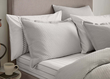 Murmur "Hush" Duvet Cover in Cloud Grey