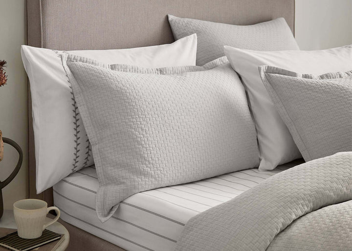 Murmur "Hush" Duvet Cover in Cloud Grey