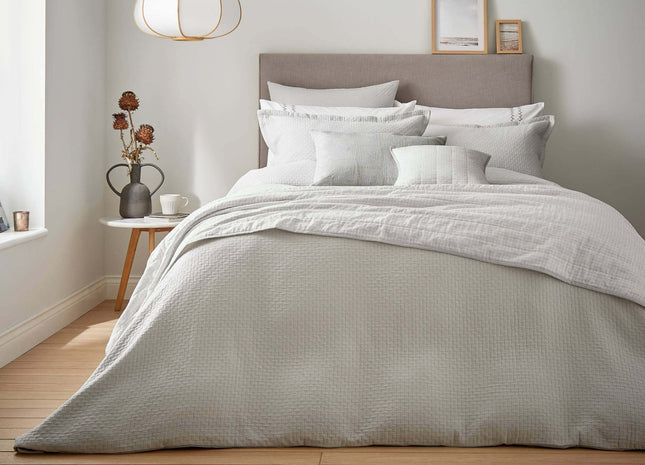 Murmur "Hush" Duvet Cover in Cloud Grey