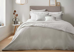 Murmur "Hush" Duvet Cover in Cloud Grey