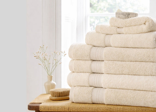 Murmur "Naturally Soft" Bath Towels Collection in Ivory
