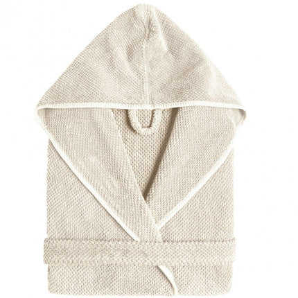 Graccioza "Bee Waffle" Kimono Bathrobe in Natural