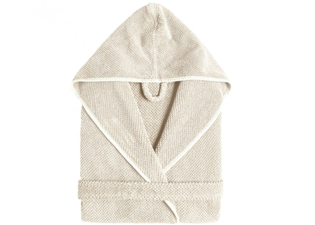 Graccioza "Bee Waffle" Kimono Bathrobe in Natural