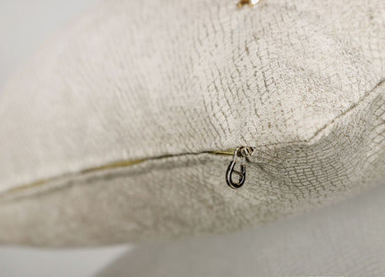 Aigner "Neat" Decorative Filled Cushion in Cream