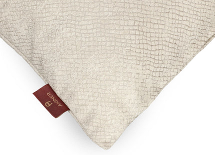 Aigner "Neat" Decorative Filled Cushion in Cream