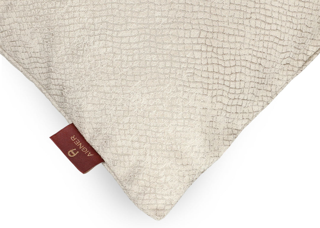 Aigner "Neat" Decorative Filled Cushion in Cream