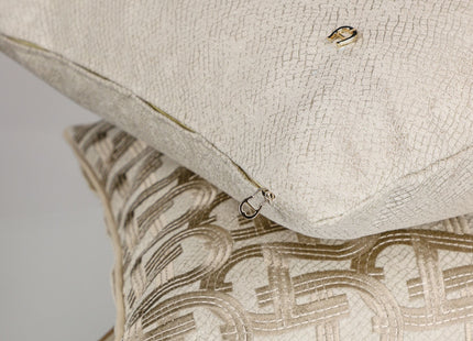 Aigner "Neat" Decorative Filled Cushion in Cream