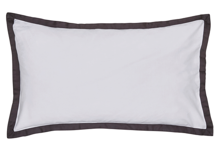 Bedeck of Belfast "Olenna" Duvet Cover Set in Charcoal/White