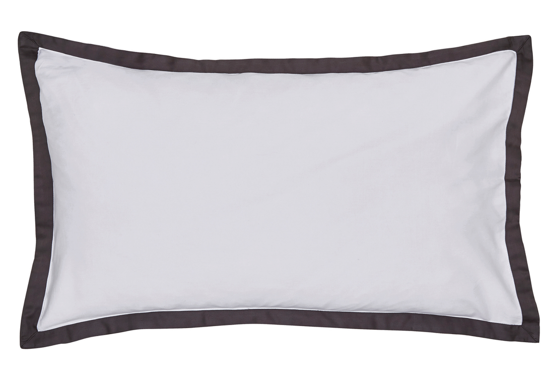 Bedeck of Belfast "Olenna" Duvet Cover Set in Charcoal/White