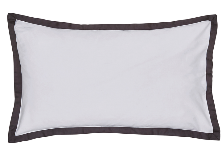 Bedeck of Belfast "Olenna" Duvet Cover Set in Charcoal/White