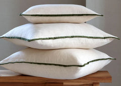 Christy "Jaipur Trim" Cushion - Olive