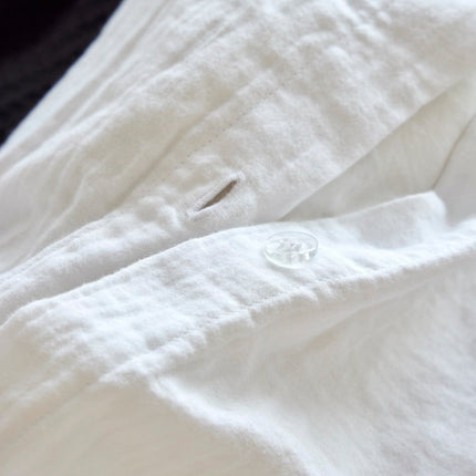 Christy Organic Cotton "Retreat" Plain Dyed Sheets & Duvet Covers White