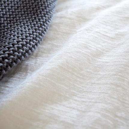 Christy Organic Cotton "Retreat" Plain Dyed Sheets & Duvet Covers White
