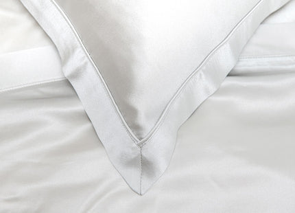 Mayfairsilk "Mulberry Silk" Duvet Cover in Oyster Grey