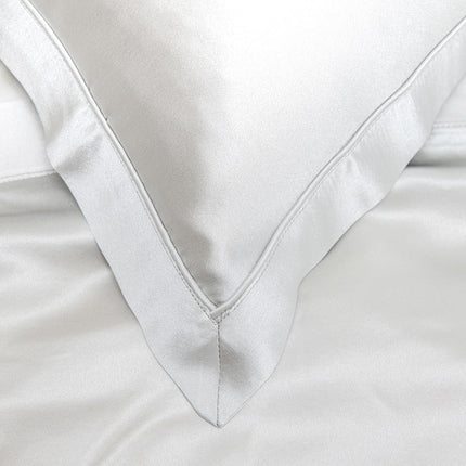Mayfairsilk "Mulberry Silk" Bed Linen in Oyster Grey