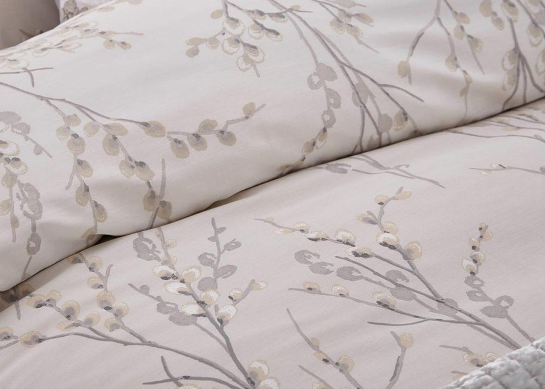 Laura Ashley "Pussy Willow" Duvet Cover Set in Dove Grey