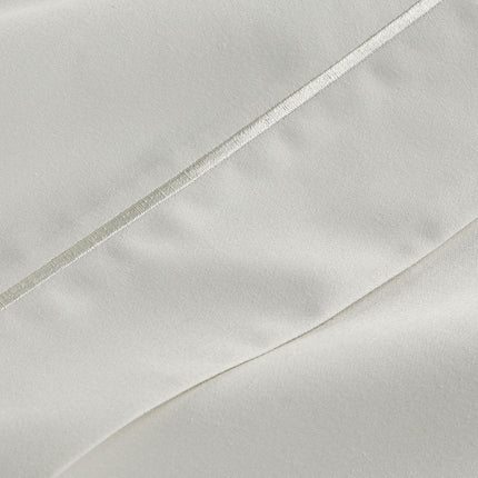 Christy "500TC Hygro Cotton Sateen" Bed Linen with Parchment boarder Stitch