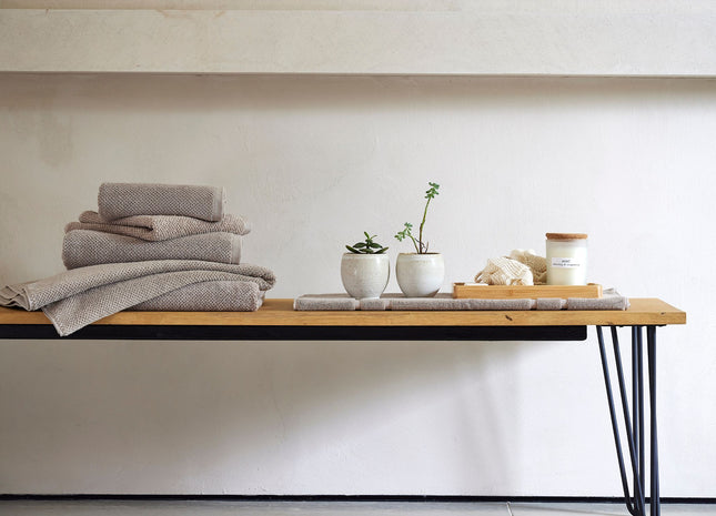 Christy "Brixton" Bath Towels Collection in Pebble