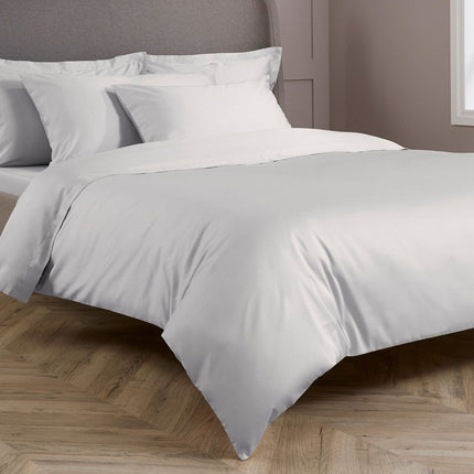 Christy "400 TC Sateen" Plain Dyed Sheets in Colour Platinum