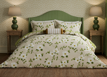 Sanderson "Poets Rose" Duvet Cover Sets in Linen