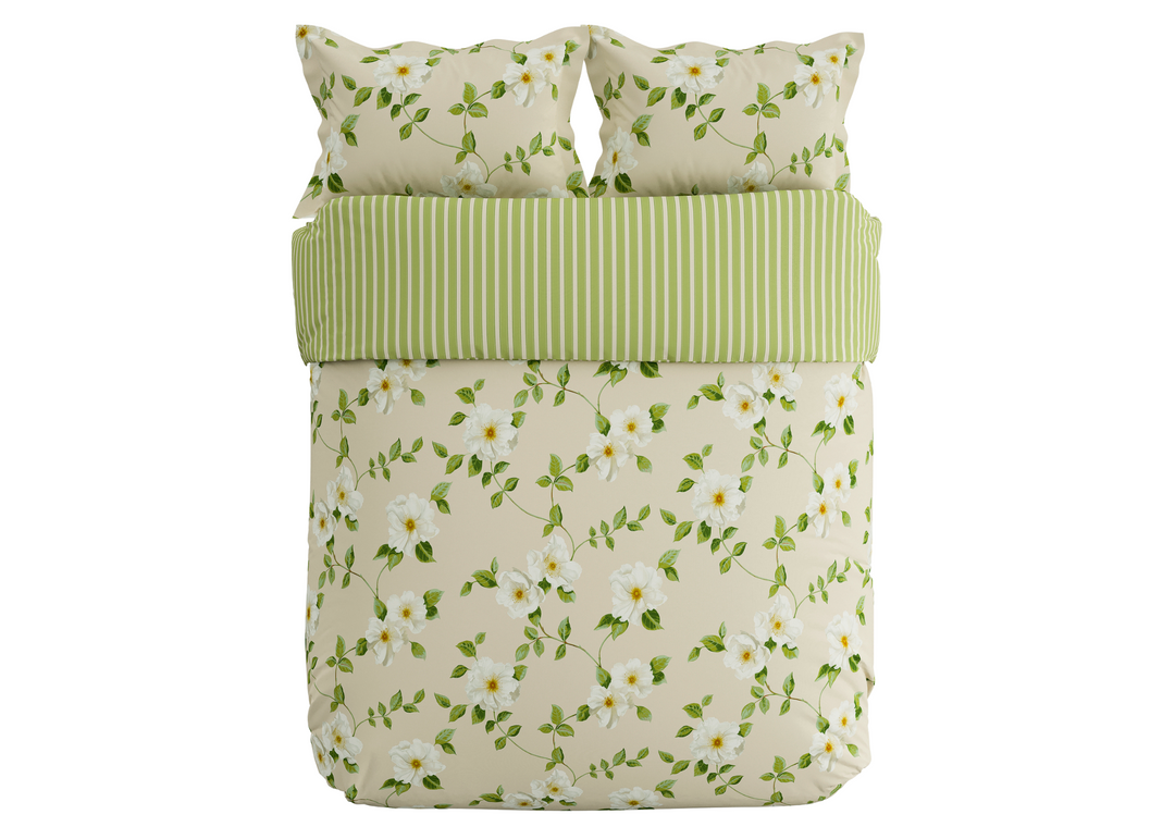 Sanderson "Poets Rose" Duvet Cover Sets in Linen