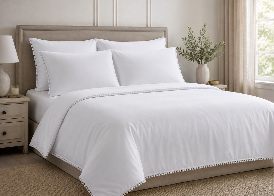 Laura Ashley "Rianne" Duvet Cover Set in White