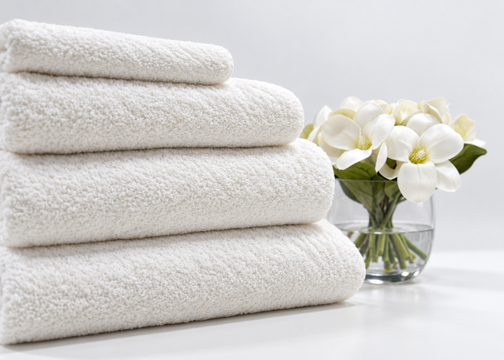 Linen Obsession "Ritual" Towels in Raw (Cream)