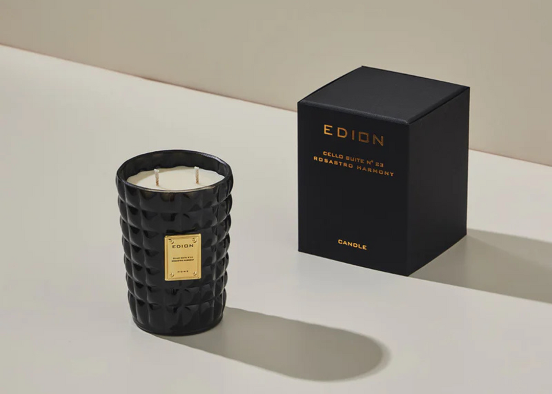 Edion "Cello Suite n.23 Rosastro Harmony Nero" Scented Candle