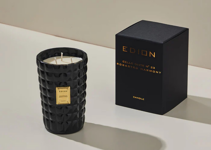 Edion "Cello Suite n.23 Rosastro Harmony Nero" Scented Candle