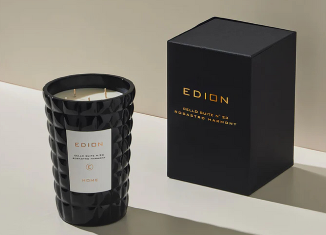 Edion "Cello Suite n.23 Rosastro Harmony Nero" Scented Candle