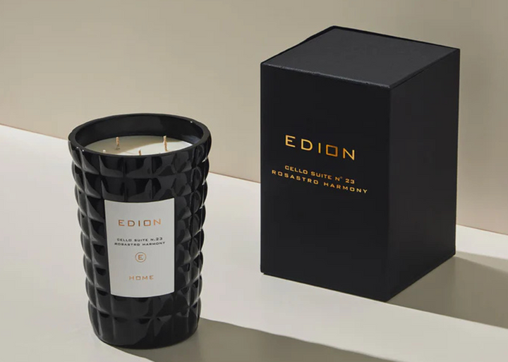 Edion "Cello Suite n.23 Rosastro Harmony Nero" Scented Candle