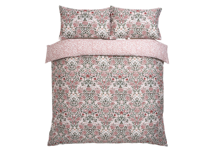 William Morris At Home "Rose Brick" Duvet Cover Set in Pink