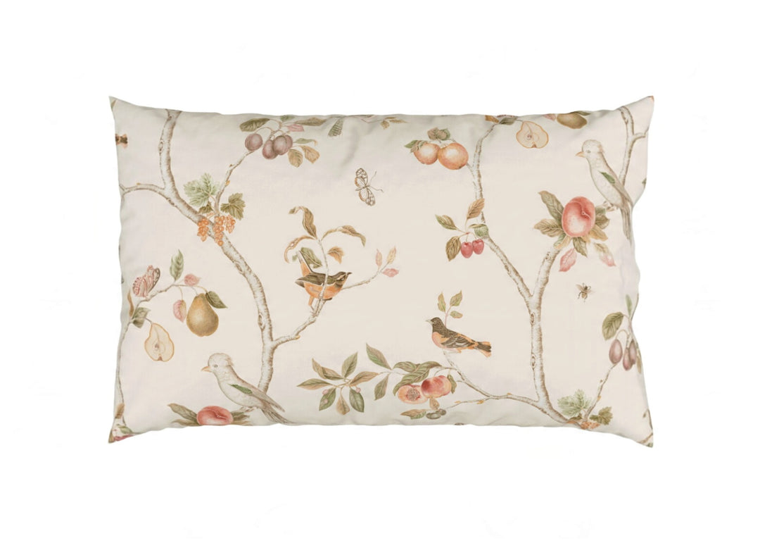 Sanderson "Fruit Aviary" Duvet Cover Set in Raspberry