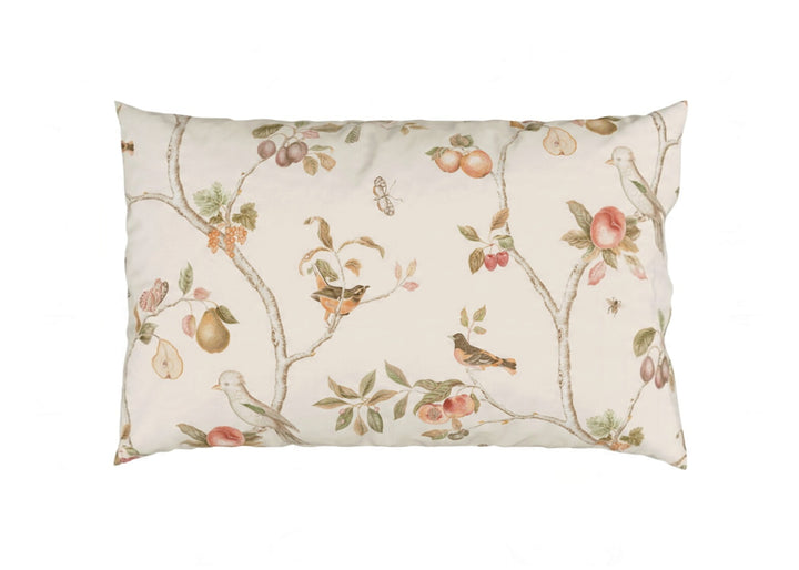 Sanderson "Fruit Aviary" Duvet Cover Set in Raspberry