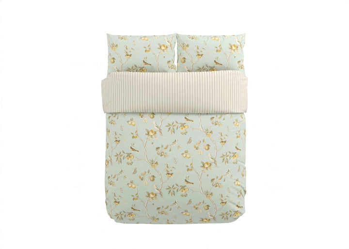Sanderson "Fruit Aviary" Duvet Cover Set in Sage