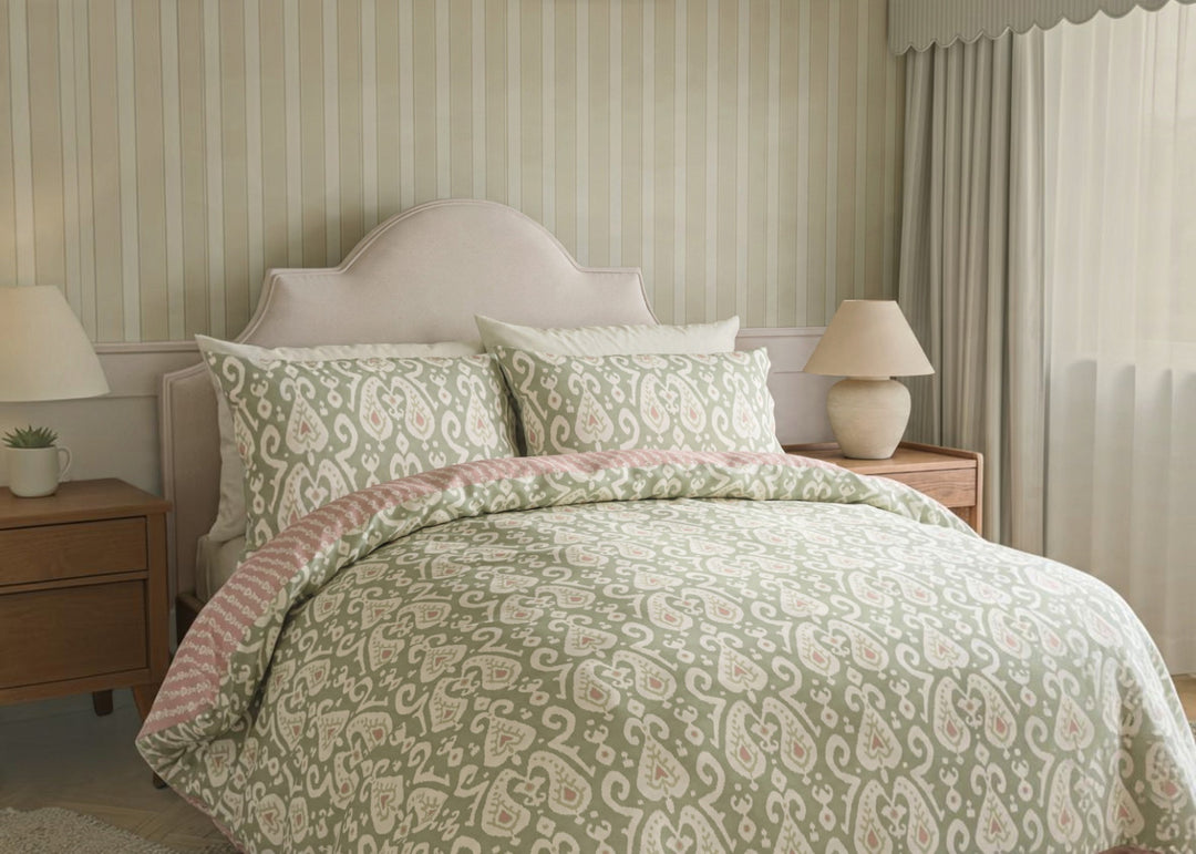 Sanderson "Java" Duvet Cover Set in Sage