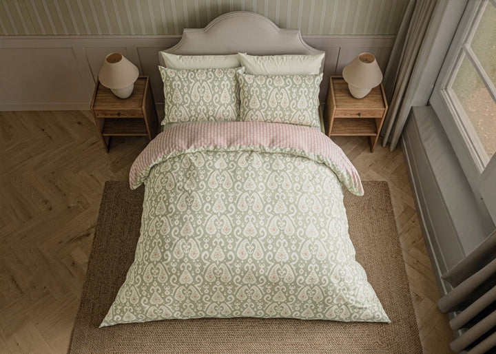 Sanderson "Java" Duvet Cover Set in Sage
