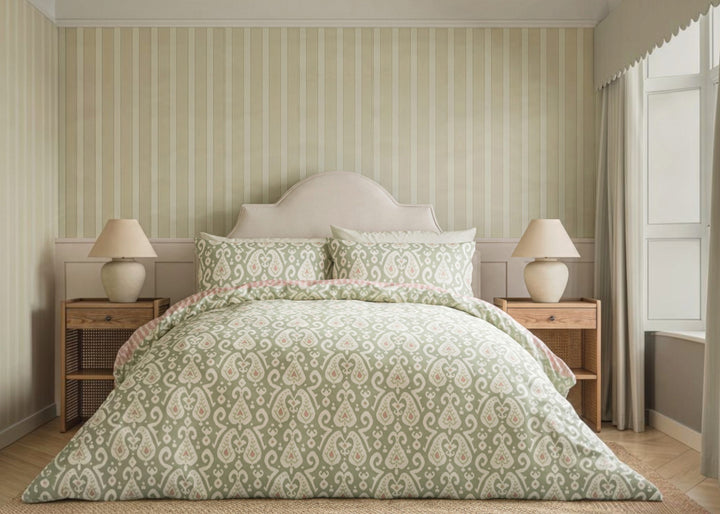 Sanderson "Java" Duvet Cover Set in Sage