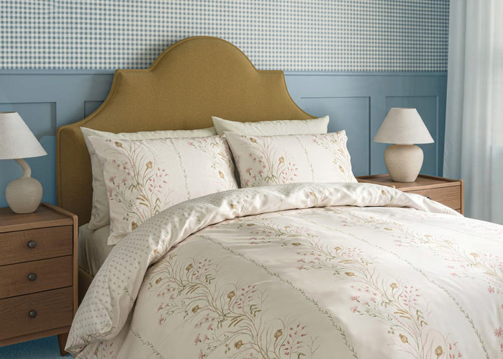 Sanderson "Summer Harvest" Duvet Cover Set in Cream