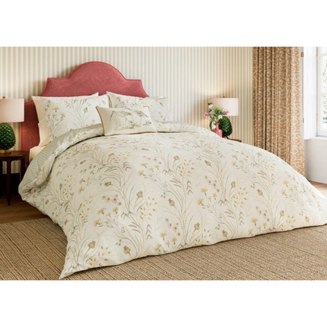 Sanderson "Summer Harvest" Duvet Cover in Ochre & Mist