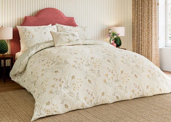 Sanderson "Summer Harvest" Duvet Cover in Ochre &amp; Mist