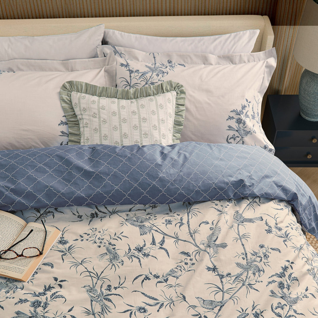 Sanderson "Paradise Woods" Duvet Cover Set in Blue