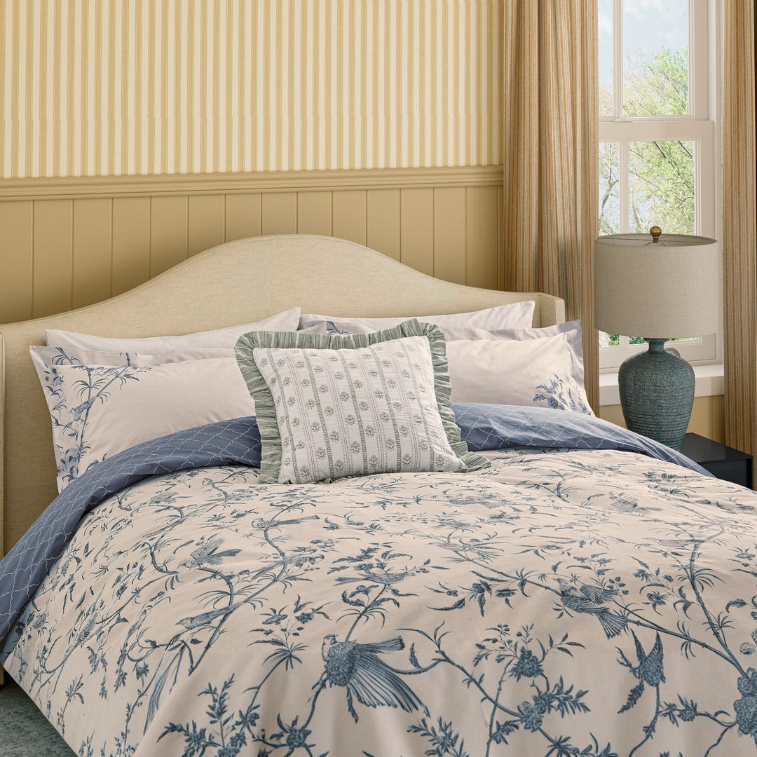 Sanderson "Paradise Woods" Duvet Cover Set in Blue